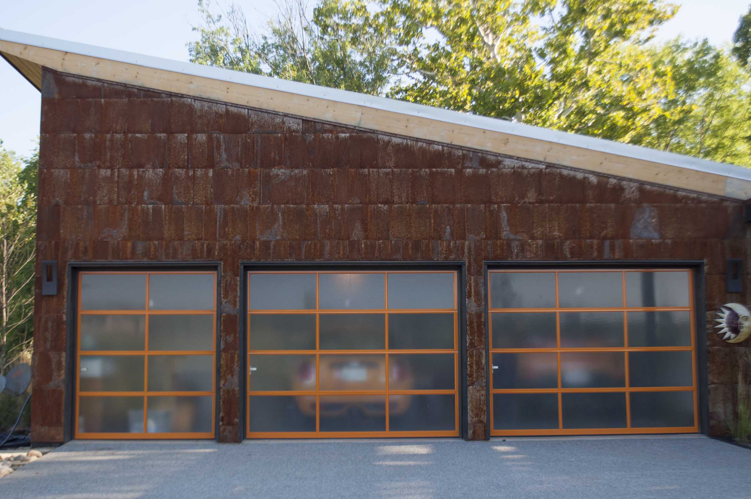 Knoxville Garage Door - Aluminum & Satin Glass Project with Photos